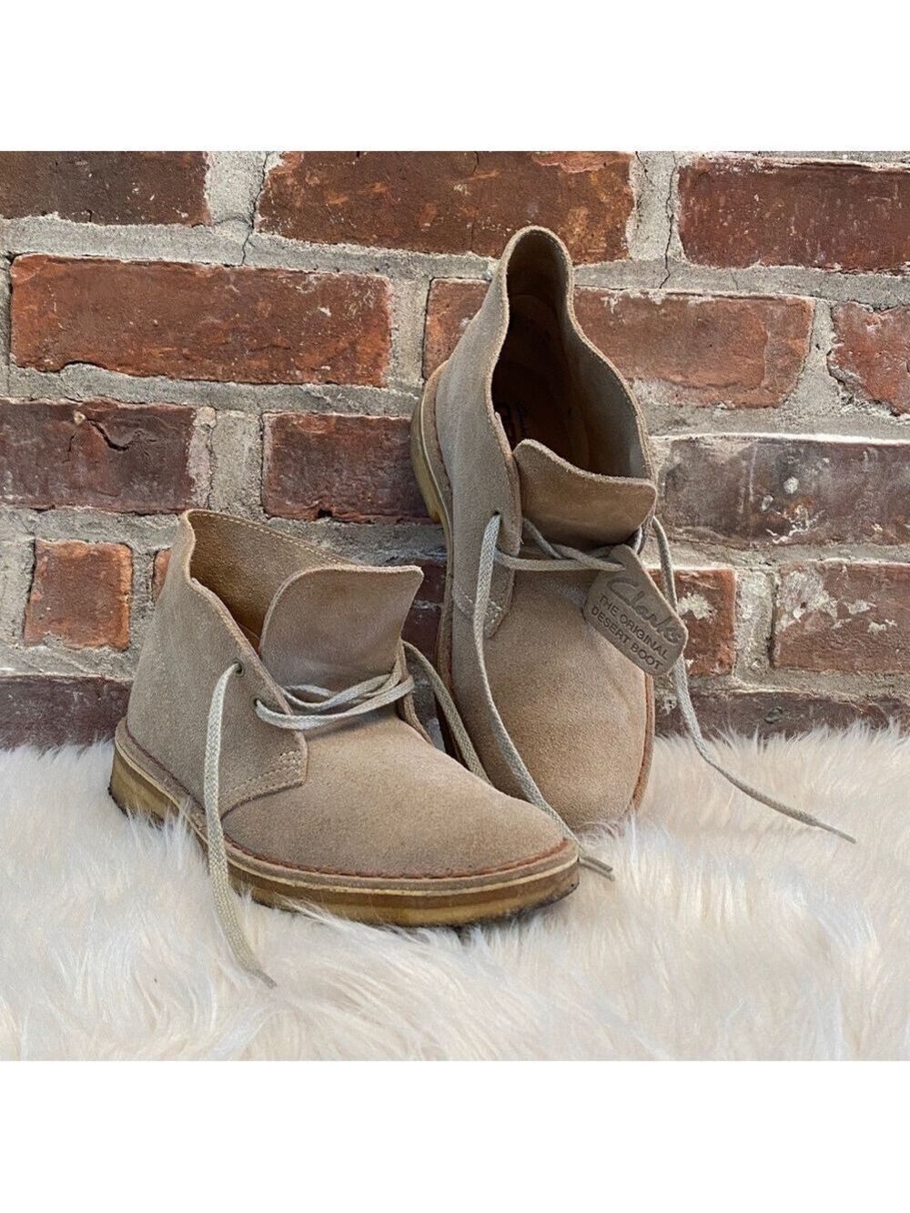 Clarks Originals Desert Boot 31695 Mens Sand Suede, Size 6